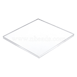 4Pcs Acrylic Board, Square, Clear, 100x100x6mm, 4pcs(TACR-OC0001-06)