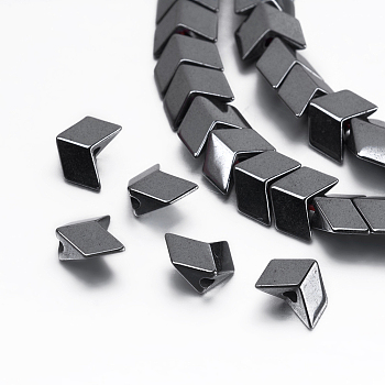 Non-magnetic Synthetic Hematite Beads Strands, Arrow, 5x6x3mm, Hole: 0.8mm, about 116pcs/strand, 15.9 inch(40.5cm)