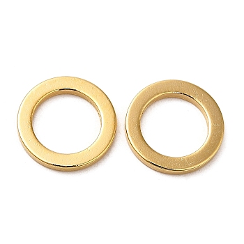 Brass Linking Rings, Cadmium Free & Lead Free, Long-Lasting Plated, Round Ring, Real 24K Gold Plated, 12x1mm, Inner Diameter: 8.2mm