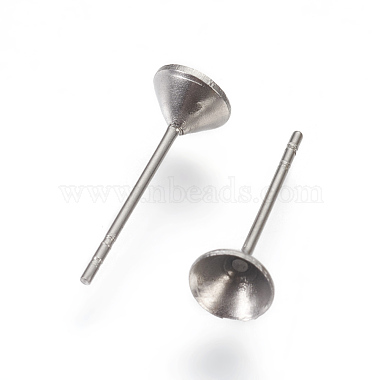 Stainless Steel Color Stainless Steel Stud Earrings