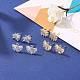 4 Pairs 2 Style Brass Micro Pave Clear Cubic Zirconia Stud Earring Findings(KK-ZZ0001-07)-6