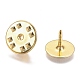 Brass Badge Lapel Pin Back Butterfly Clutches(KK-Z003-01G)-3