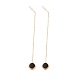 Long Chain with Enamel Rhombus Dangle Stud Earrings(EJEW-A067-03G)-2