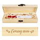 Rectangle Wooden Pregnancy Test Keepsake Box with Lock(CON-WH0103-003)-1