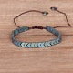 Arrowhead Adjustable Synthetic Non-magnetic Hematite Braided Bead Bracelets for Women Men(NQ3813-1)-1