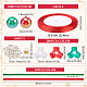 Acrylic with Plastic Christmas Candy Beading Set(DIY-SC0026-81C)-2