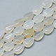 Carved Natural White Agate Beads Strands(G-T122-05B)-1