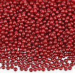 1500Pcs Imitation Pearl Acrylic Beads, Dyed, Round, Dark Red, 6x5.5mm, Hole: 1.5~2mm(MACR-ME0001-25)