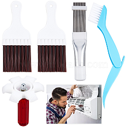 6 Pcs Cleaning Brush Kit, for Air Conditioner Condenser Cleaning Tool, Mixed Color, 80.5~270x22.5~67x10~22.5mm(TOOL-CP0001-32)