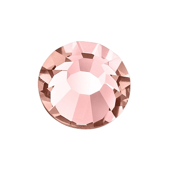 Preciosa&reg Crystal Hotfix Flatback Stones, Czech Crystal, Round(438 11 612 Chaton Rose VIVA 12 &reg), 70030 Rose Peach, SS10(2.7~2.9mm)