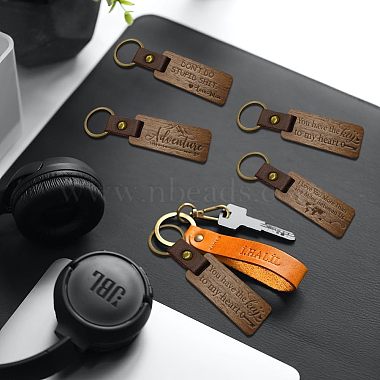 Walnut Wood Keychain(KEYC-WH0044-002)-3