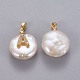 Natural Cultured Freshwater Pearl Pendants(KK-L187-A-01A)-2