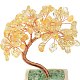 Heart Money Tree Natural Yellow Quartz Bonsai Display Decorations(DJEW-G027-16RG-05)-4