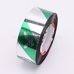 Scare Tape Ribbon, Double Sided Repellent Tape for Scaring Birds Away, Green, 1 inch(24mm), about 25yards/roll(22.86m/roll)(ORIB-WH0006-01C)