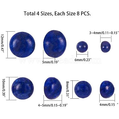 Cabochons en lapis lazuli naturel(G-PH0019-06)-2