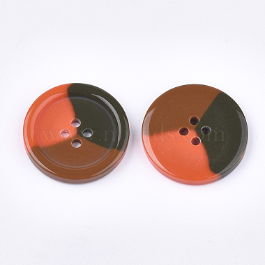 Tri-color Resin Buttons(RESI-S377-06B-03)-2