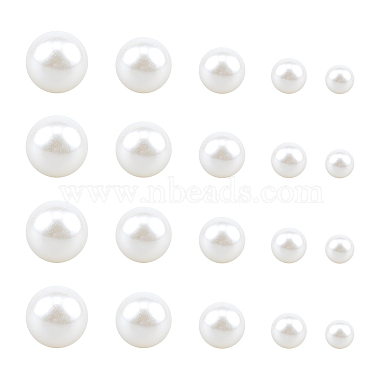 White Round Resin Beads