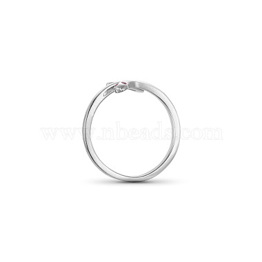 SHEGRACE Stylish 925 Sterling Silver Cuff Rings(JR78A)-3