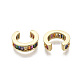 Brass Micro Pave Cubic Zirconia Cuff Earrings(EJEW-R114-023-NF)-3