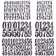 12 Sheets 3 Styles PVC Letter Number Adhesive Decorative Stickers(DIY-CP0008-59A)-1
