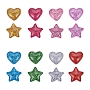 Mixed Color Heart Resin Cabochons(RESI-PH0023-27)