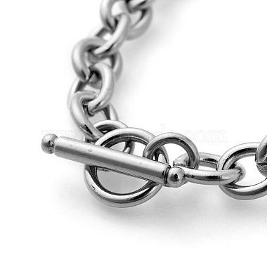 Bracelets avec chaîne de câble en 304 acier inoxydable(BJEW-G618-04P)-3