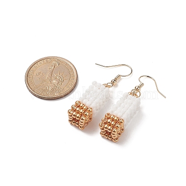 Glass Seed Braided Cuboid Dangle Earrings(EJEW-MZ00018)-3