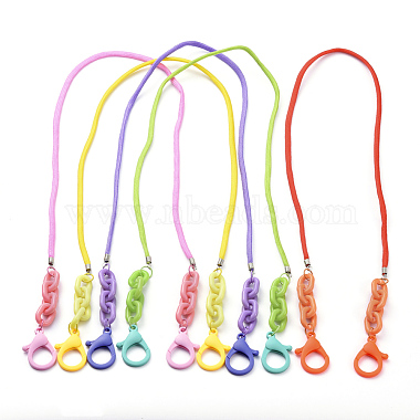 Platinum Mixed Color Polyester Eyeglass Chains
