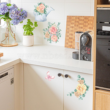Floral PVC Waterproof Decorative Stickers(DIY-WH0404-012)-5