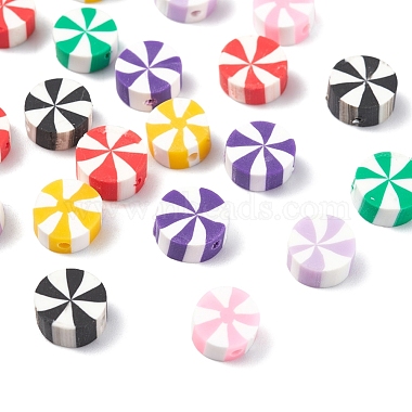 91pcs 7 couleurs perles d'argile polymère faites à la main(CLAY-YW0001-38)-4
