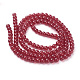 Spray Painted Crackle Glass Beads Strands(CCG-Q001-6mm-13)-2