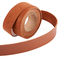 2M PVC Imitation Leather Ribbons, for Clothes, Bag Making, Sienna, 25mm, about 2.19 Yards(2m)/Roll(SRIB-WH0011-126B-04)