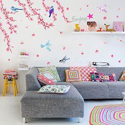 PVC Wall Stickers, Wall Decoration, Flower, 900x390mm, 2 sheets/set(DIY-WH0228-941)