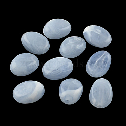 Oval Imitation Gemstone Acrylic Beads, Cornflower Blue, 18x13x9.5mm, Hole: 2mm, about 310pcs/500g(OACR-R052-25)