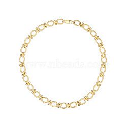 Stylish Unisex Stainless Steel Irregular Buckle Bracelet/Necklace, Golden(GC1125-1)