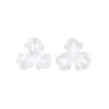 3-Petal ABS Plastic Imitation Pearl Bead Caps(X-OACR-T018-05)-2