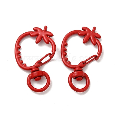 Spray Painted Alloy Swivel Lobster Claw Clasps(X-FIND-A027-03)-2