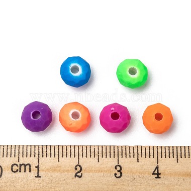 Perles en acrylique fluorescente(MACR-S181-8mm-M)-4