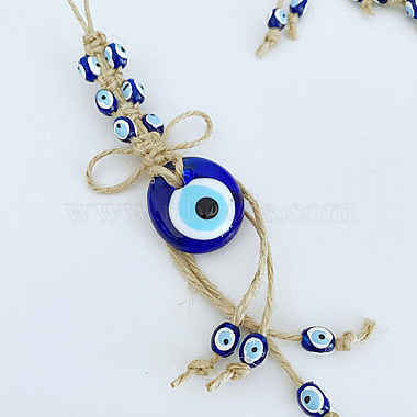 Royal Blue Evil Eye Glass Decoration