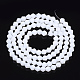 Chapelets de perles en verre opaque de couleur unie(X-GLAA-Q080-4mm-B05)-2
