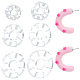 6pcs 6 Size Snowflake Shape Polymer Clay Earring Charms Guide(TOOL-BC0002-30)-1