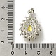 Rack Plating Brass Micro Pave Cubic Zirconia Pendant(KK-H485-39P-02)-3