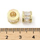 Rack Plating Brass Micro Pave Cubic Zirconia European Beads(KK-F866-09G)-3