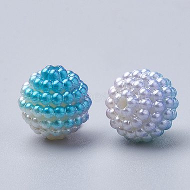 Abalorios de acrílico de la perla de imitación(OACR-T004-10mm-07)-2