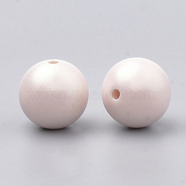 Spray Painted Style Acrylic Beads(MACR-T010-8mm-06)-2