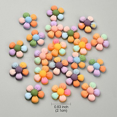20Pcs 5 Colors Opaque Resin Cabochons(OHAR-YW0001-02)-3