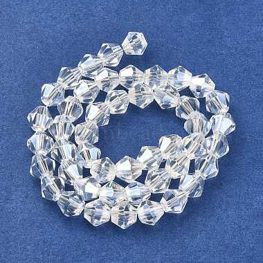 Electroplate Glass Beads Strands(GB6mm1Y-B)-2