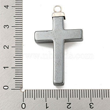 Pendentifs en hématite et alliage synthétiques non magnétiques de religion(G-C136-02)-3