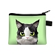 Cute Cat Polyester Zipper Wallets(ANIM-PW0002-28S)-1