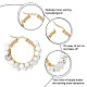 Unicraftale 304 Stainless Steel Hoop Earrings(EJEW-UN0001-08G)-2